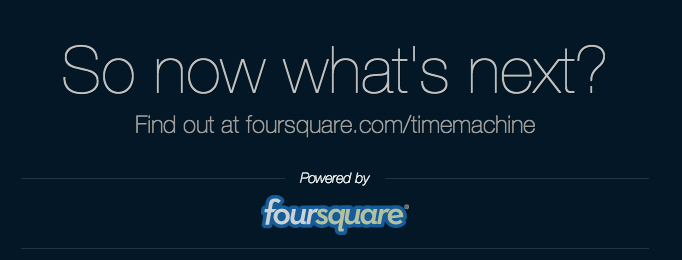 Foursquare Time Machine